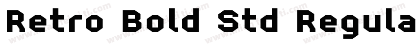 Retro Bold Std Regular字体转换